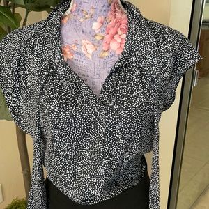 Banana Republic polka dot blouse